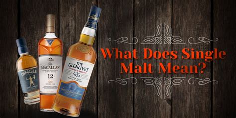 what does a single malt mean